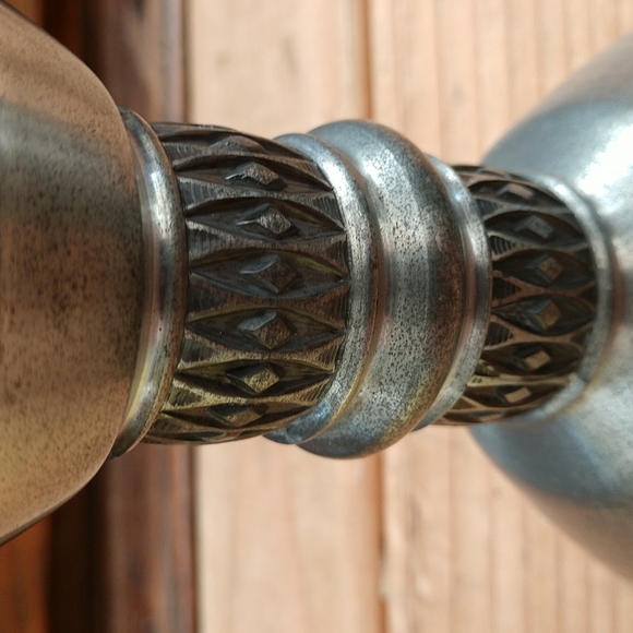 Vtg Pewter Norway taper candle holder (set) - Picture 8 of 9